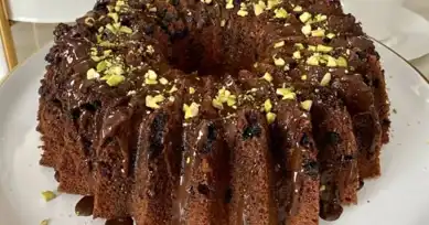 Nefis Damla Çikolatalı Cevizli Kek Tarifi
