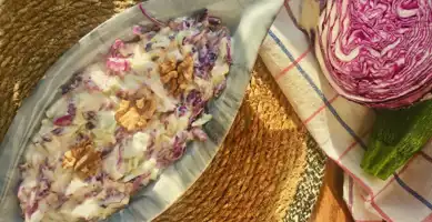 Kabaklı Yoğurtlu Mor Lahanalı Lezzetli Meze
