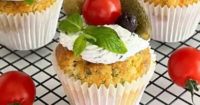 Nefis Peynirli Kahvaltılık Muffin Tarifi