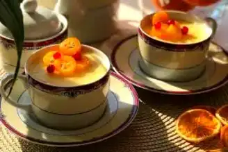 Nefis Kremalı Portakallı Muhallebi Tarifi