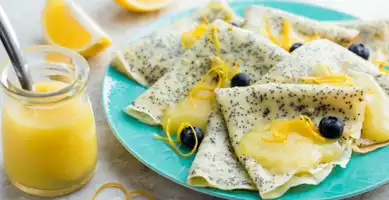 Haşhaşlı Krep ve Limon Sosu Tarifi