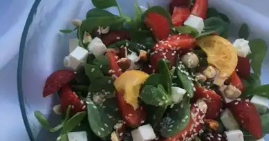 Nefis Meyveli Semizotu Salatası Tarifi