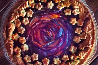 Ev Yapımı Mürdüm Erikli Tart Tarifi