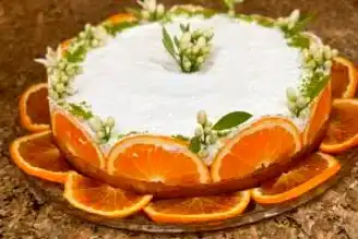 Nefis Portakallı Revani (Muhallebili) Tarifi