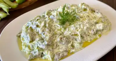 Lezzetli Taze Bakla Cacığı Tarifi