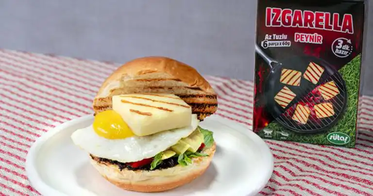 Pratik Kahvaltılık Izgara Peynirli Burger Tarifi
