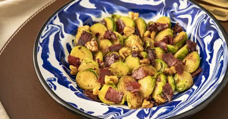 Lezzetli Pastırmalı Cevizli Brüksel Lahanası Tarifi