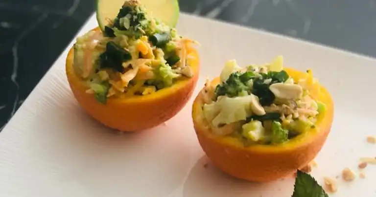 Portakal Kabında Brokoli Salatası Tarifi